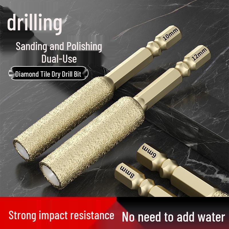 Tile Drill Bit for Hole Expansion, Grinding, and Trimming