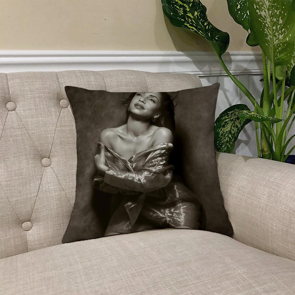 S-Sade Band Rock cushion cover Square Sofa Cushion Cover Casual Skin-Friendly Comfortable Pillow Cover