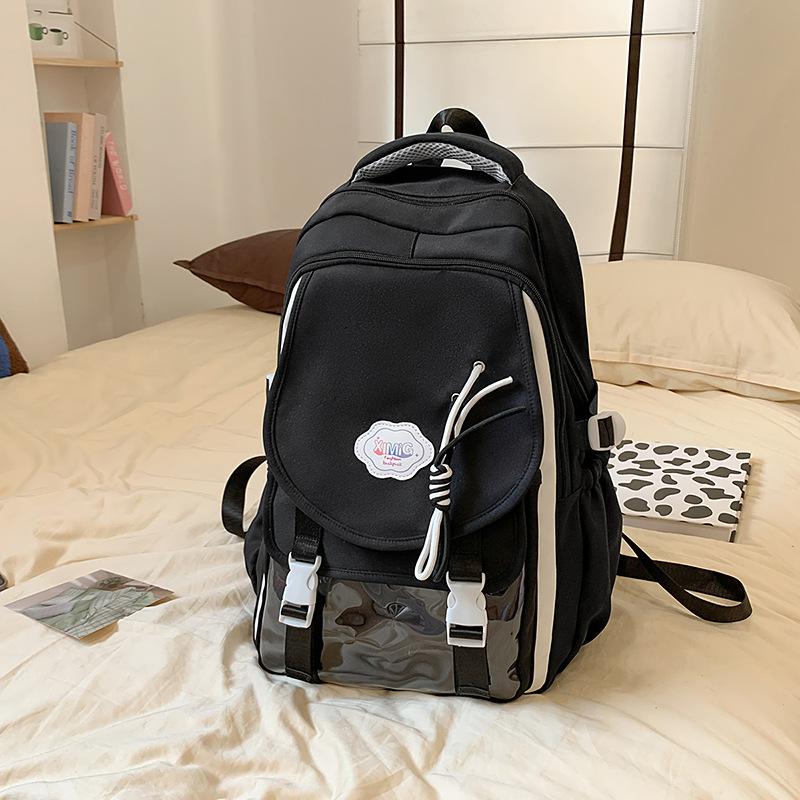 Schoolbag Little Star Female Dopamine Girl College Wind Backpack Large Capacity Student Casual Backpack