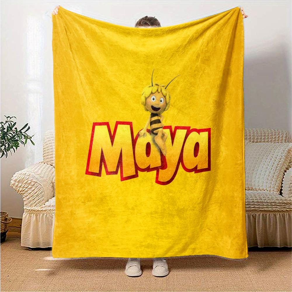 Maya Bee Blanket, High quality Comfortable for All Seasons, Home Decor, Warmth and Comfort