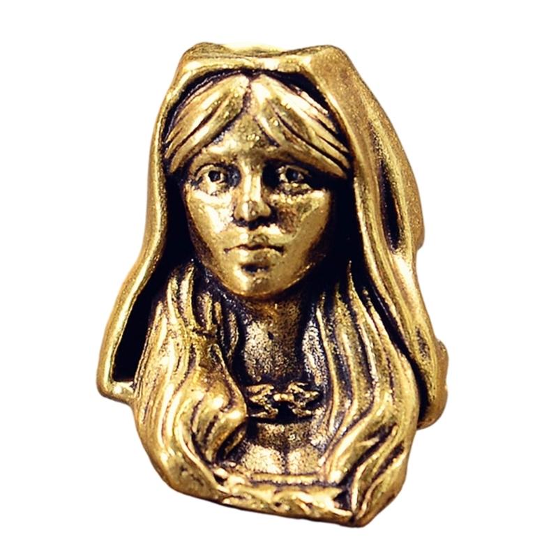 Antique Style Religious Charm Pendant With Sturdy Copper Construction Multi Functional Paracord Decoration Jewelry