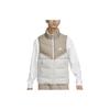 Nike Patchwork Stand Collar Zippered Down Vest Sport Casual Men Vests Khaki FB8184-247
