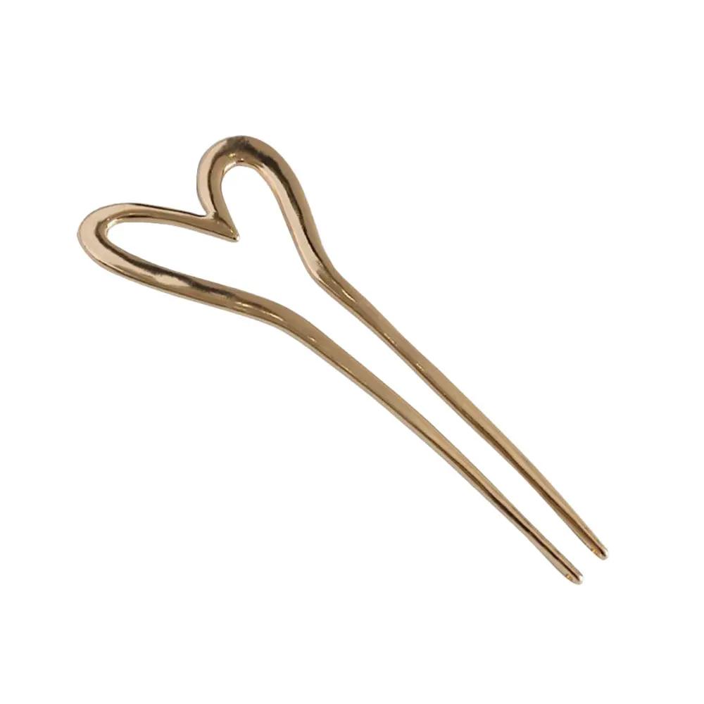 Baguettes à Cheveux Élégantes en Métal Pinces à Cheveux Françaises pour Femmes Épingle à Cheveux en Forme de U Mode Accessoires Bijoux de Cheveux Vente en Gros