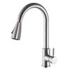 Black Brushed Stainless Steel Pull-Out Kitchen Faucet