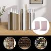 2Pcs Book Stand Metal Book Ends L-shaped Stable Support Non-slip Space-saving Easy To Clean Book Stand Tidy Desktop Accessory