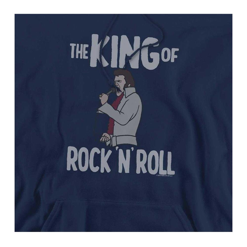 Elvis Presley Unisex Adult King Of Rock N Roll Hoodie