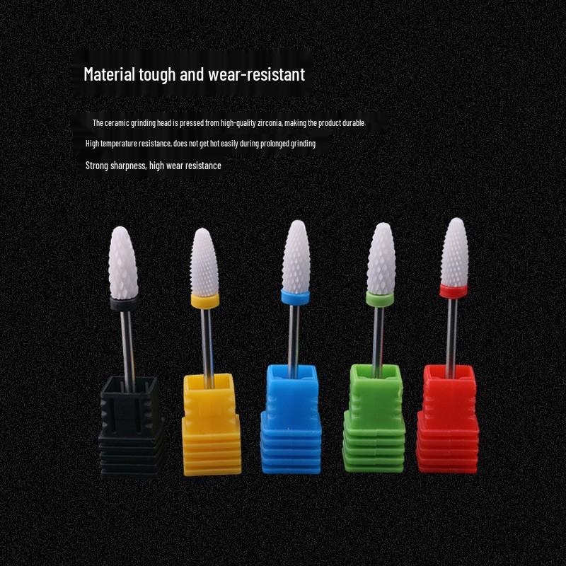 Ceramic Nail Grinding Drill Bit: Quick Gel Removal, Safe & Effective Polishing