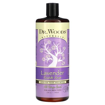 Lavender Castile Soap, with Fair Trade Shea Butter, 32 Fl Oz (946 Ml)