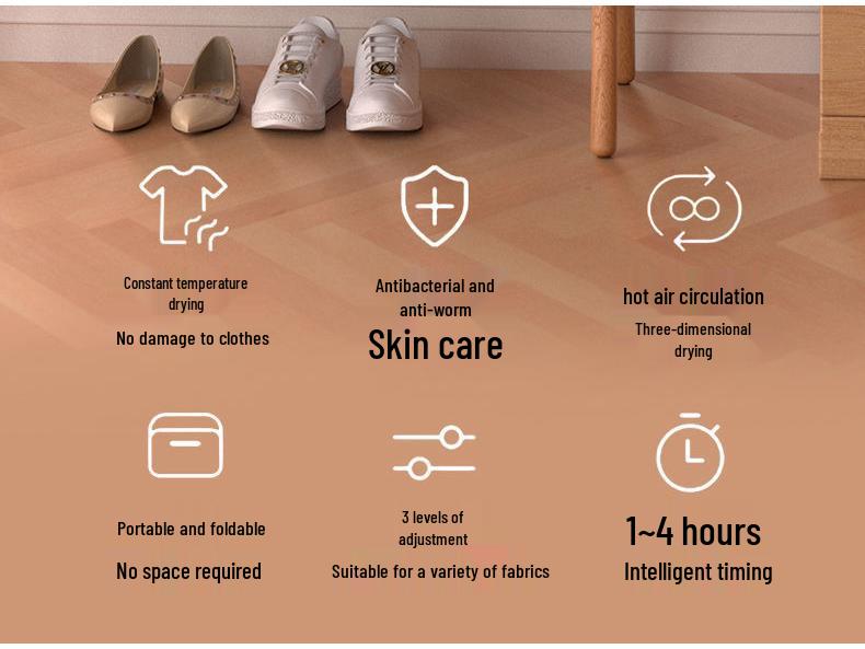 Intelligentes Haus Vollautomatischer Schnelltrockner - Kompakttrockner gegen Milben für Wohnheime und kleine Räume