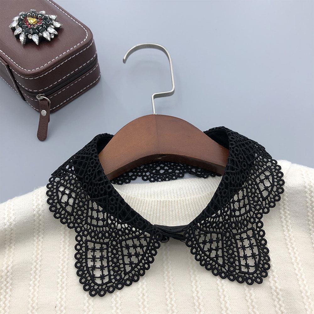 Embroidered False Collar Elegant Shirt Single Collar Versatile Detachable Fake Collars Sweater Dress Neckline Cat Ear Collar Tip