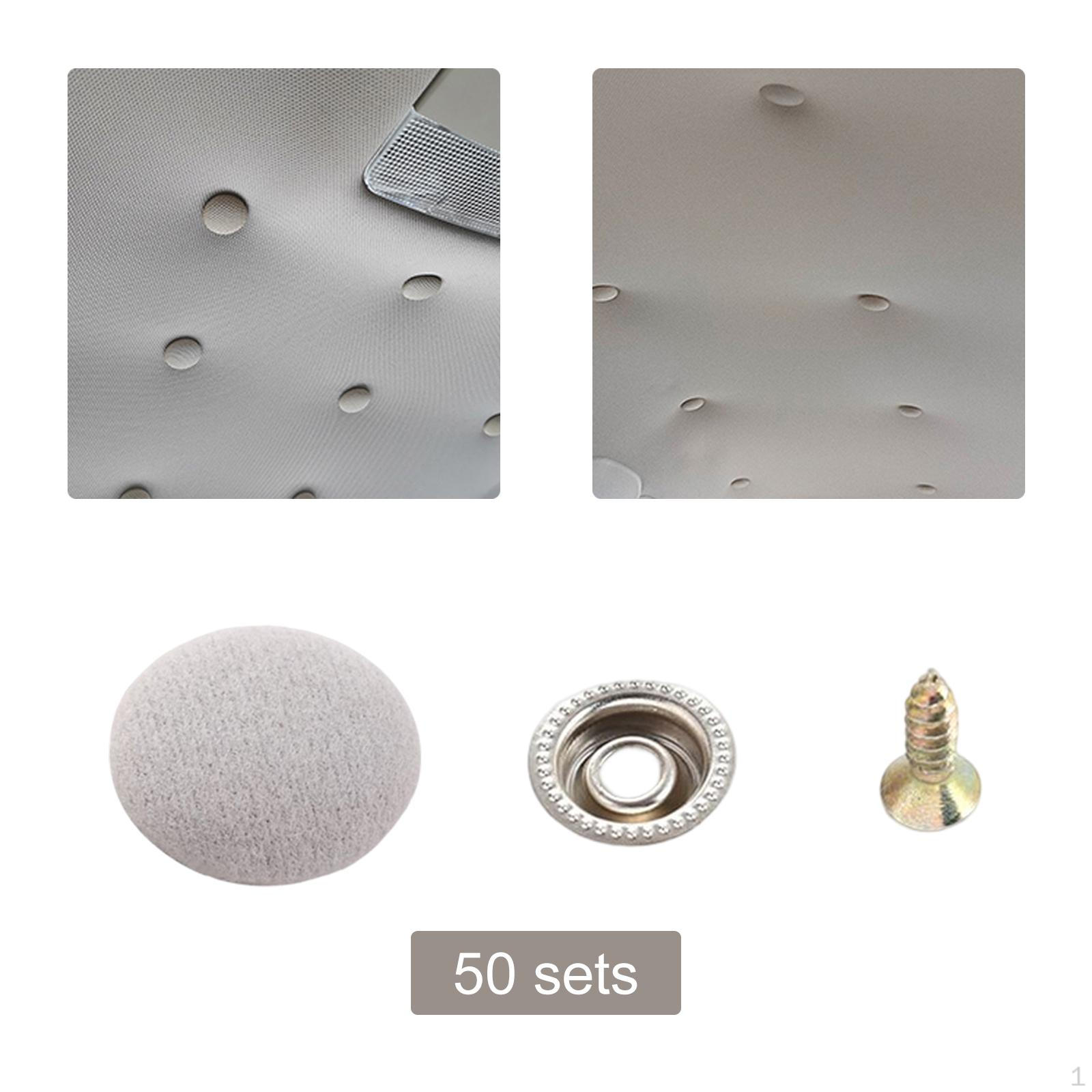 50 Packs Car Roof Repair Button Buckle Auto Snap Rivets for Cars