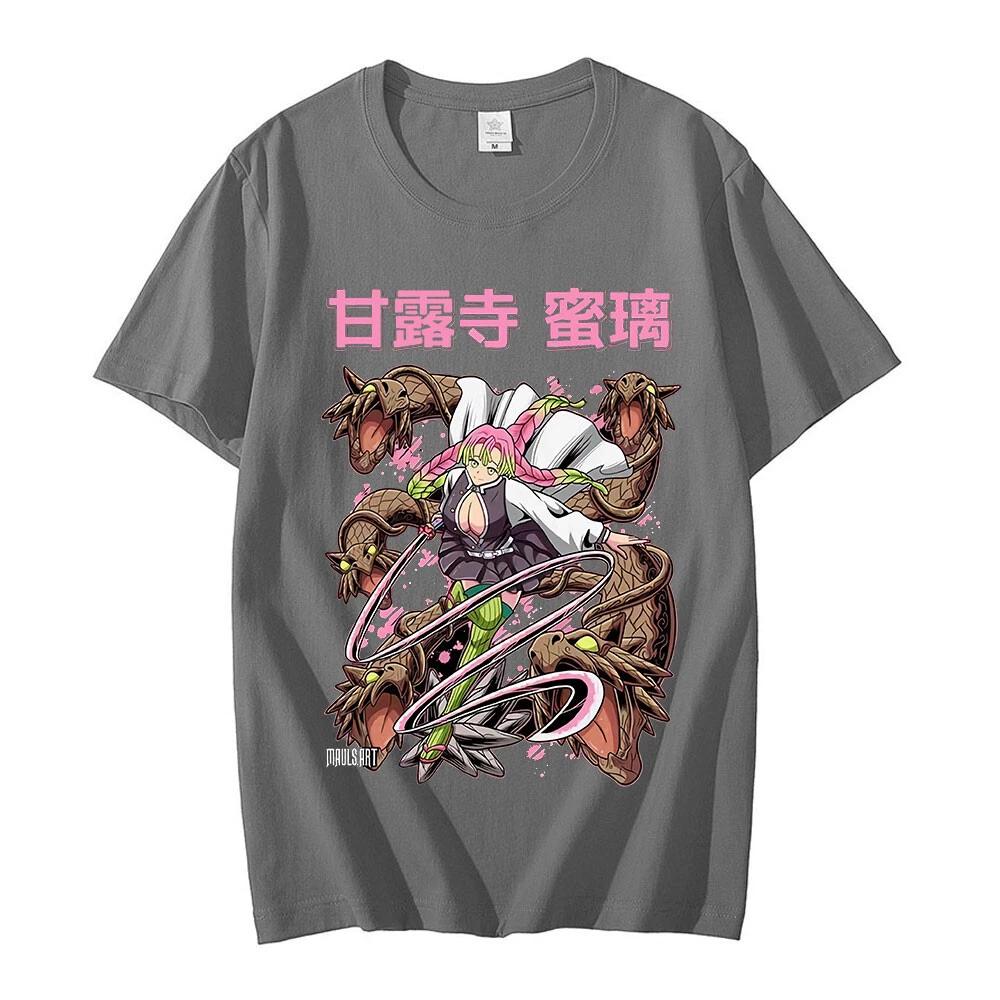 Demon Killer Jinlu Mitsui Cotton T-Shirt Anime Unisex Summer New Men's and Women's Streetwear