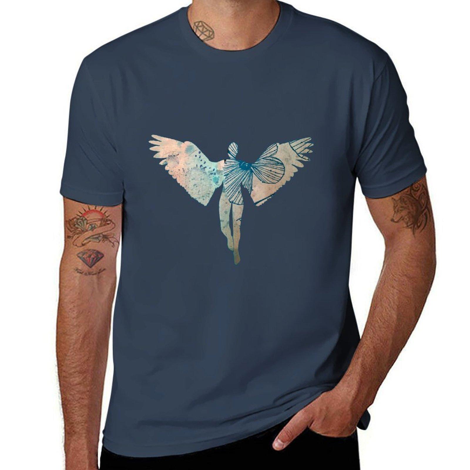 Angel Paper TShirt Retro Graphic Print TShirt S