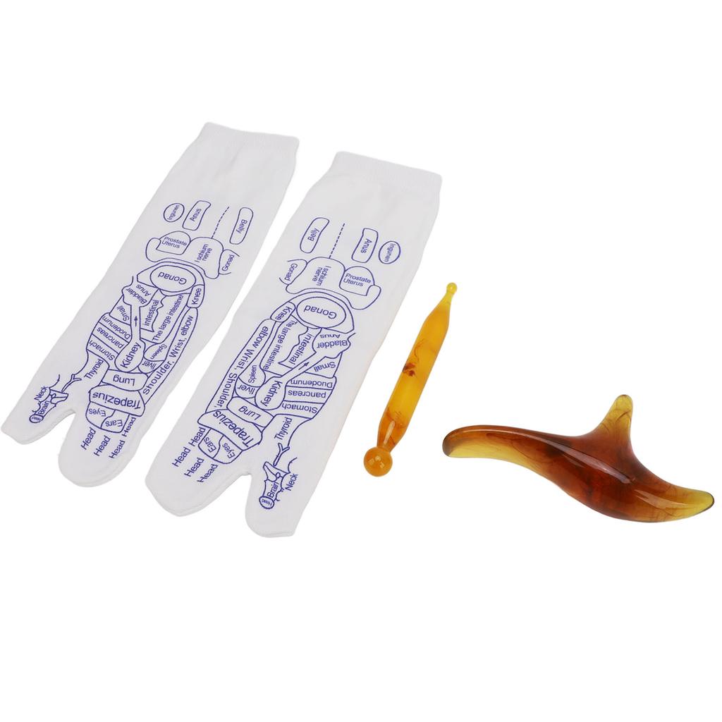 Foot Point Massage Socks Comfortable Skin Friendly Convenient Portable Acupuncture Point Sock for
