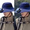 Solar Powered Outdoor Cooling Hat With Built In Fan For Hiking Fishing Lightweight Adjustable Sun Hat