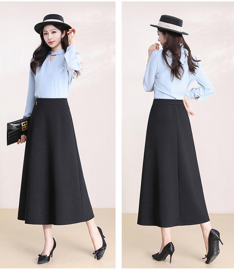 Chic Korean A-Line High-Waisted Casual Skirt for Women - Slimming, Versatile Mid-Length (Spring 2026 Collection)