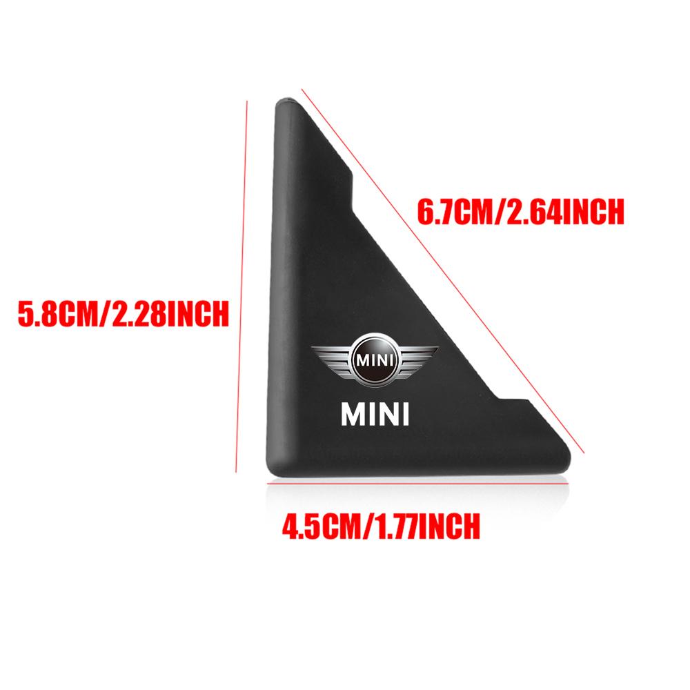 2Pcs Silicon Car Door Corner Cover Protector Sticker Auto Accessories For MINI Cooper JCW WORKS R55 R56 F55 F56 R57 R58 R59 R60 U5