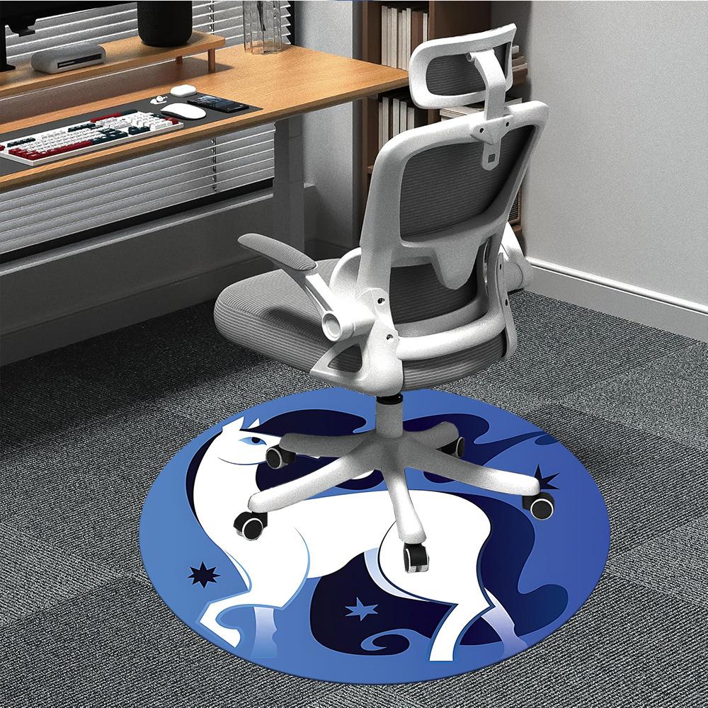 

1pcHorse Constellation Office Round Area Rug, Indoor Mat Suitable ForOffice, Under Office Chairs Bedroom Living Room Home Decor, Room Deco 036 80cm by 80cm