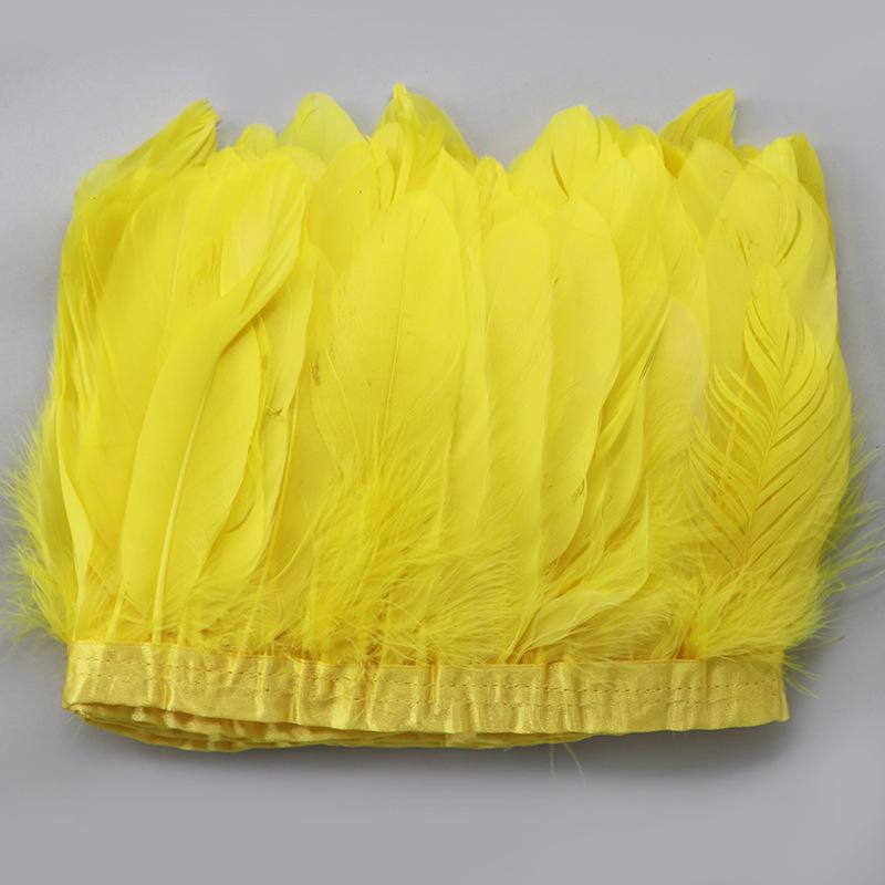 Flowing Fabric Strips & Colored Goose Feather Ribbon for Wedding Dress DIY and Crafting Accessories