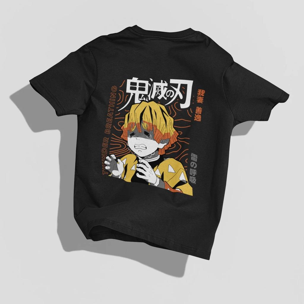 Anime Demon Slayer Character Graphic TShirt 100Cotton Oversized unisex Shirt Unisex Short Sleeve ONeck New Y2k Selling Popular