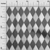oneOone Cotton Flex Medium Gray Fabric Argyle Dress Material Fabric Print Fabric By The Yard 40 Inch