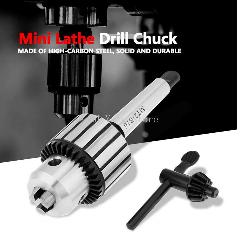 Mohs No. 2 Drill Rod B16 with Drill Chuck MT2 B16+ 1-13mm B16 Wrench Drill Chuck Heavy Duty