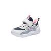 Anta Kids Synthetic Leather Mesh Fashion Versatile Lightweight Wear-Resistant Low-Top Running Shoes Kids sneaker Blue White A22449970-1
