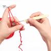 8Pcs Sweater Scarf DIY Crafts Crochet Hooks Plastic Handle Knitting Needles