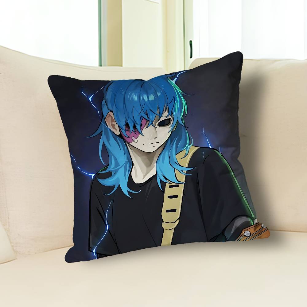 S-Sally Game F-Face Pillow Cases for Bedroom Living Room Sofa Home Decor Polyester Cushion Cover with Zipper