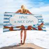 Serviette de plage en microfibre douce à imprimé intégral, dessin animé Dackel multicolore, pour pique-nique d'été, natation, vacances, cadeau