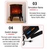 Antique Decoration LED Lantern Simulation Flame Fireplace Lantern Lamp Waterproof Unique Vintage