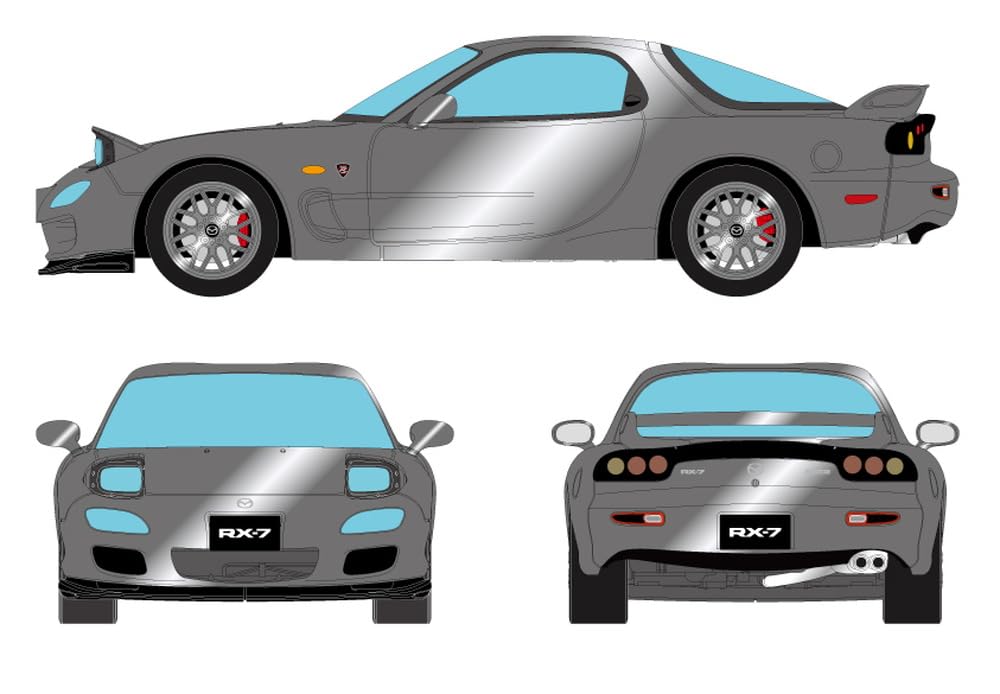 

Модель EIDOLON Mazda Spirit R Type A Фара Открыта Титановый Серый Металлик Готовая Модель EM817A 1/43 RX-7 (ФД3С)