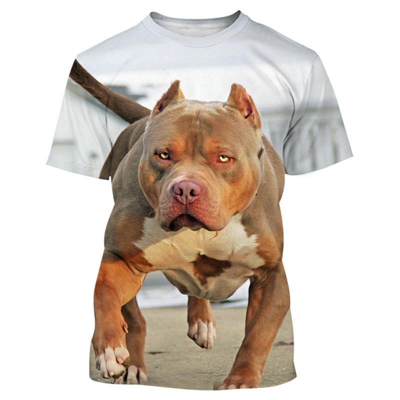 

Cute Dog 3D Graphic Printed Men s T-Shirts Pet Lover O-Neck Short Sleeve Casual Kiss Me Tee Shirt XS