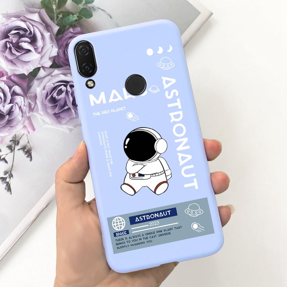 For Huawei Nova 3i Case INE-LX1 Cute Astronauts Cover Soft Silicone Phone Case For Huawei P Smart Plus 2018 Nova3i Fundas Bumper