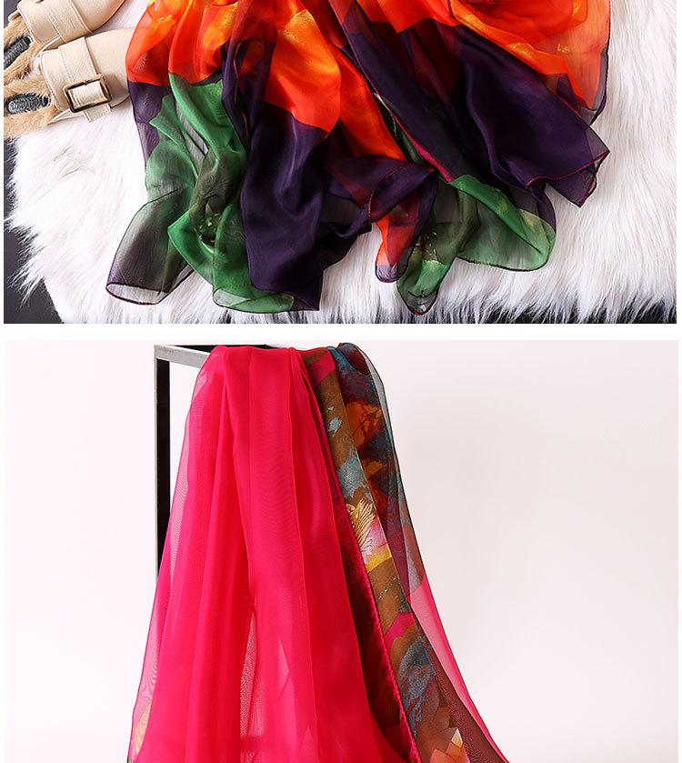 Extra Large Korean Style Chiffon Scarf - Versatile Beach Towel and Sun Protection Shawl for Women
