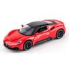 1/32 Diecast Alloy Model Car Miniature Maserati MC20 Supercar Metal Vehicle Ornaments Gifts for Children New Hottoy Red Toy Boys