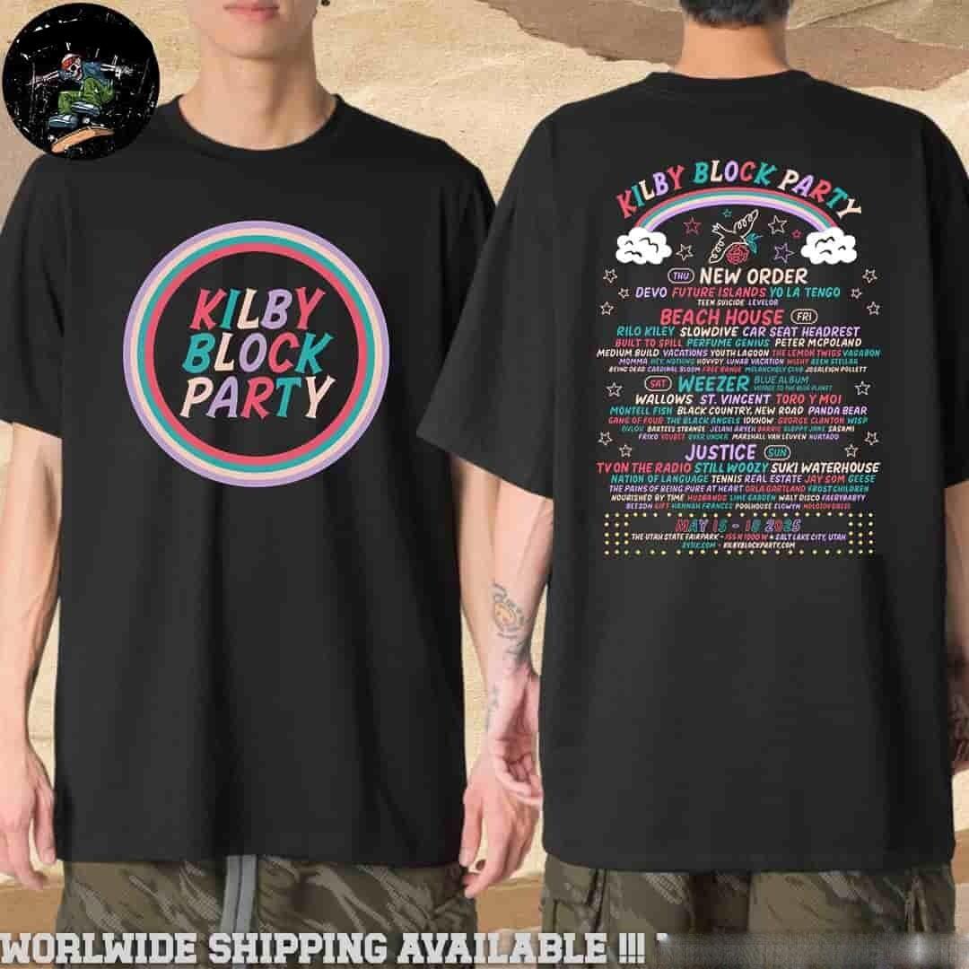 Kilby Block Party Line Up At U.tah State F.airpark In Salt Lake City Utah Tee L