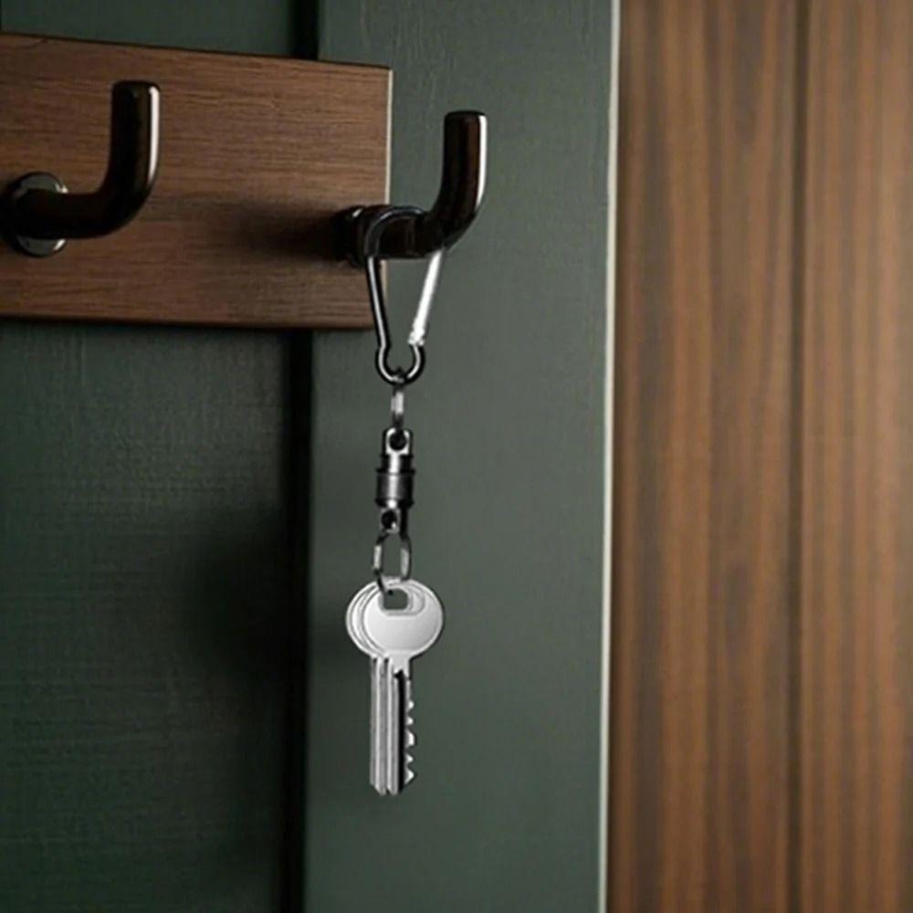 360 Degree Rotation Quick Release Keychain Retractable Key Chain Purse Attachment