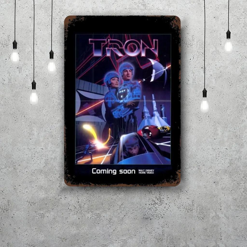 Segni Metallica Tron Legacy Decorazioni Murali Segni di Latta Vintage Poster Metallico Captain Decorazione per Bar Pub Club Decorazione Murale