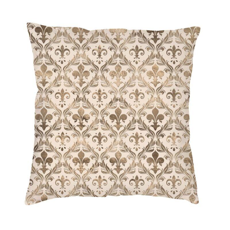 Federa per Cuscino Chic Personalizzata con Fiore di Giglio Fleur De Lis Morbida Carina Cuscino Decorativo per Soggiorno