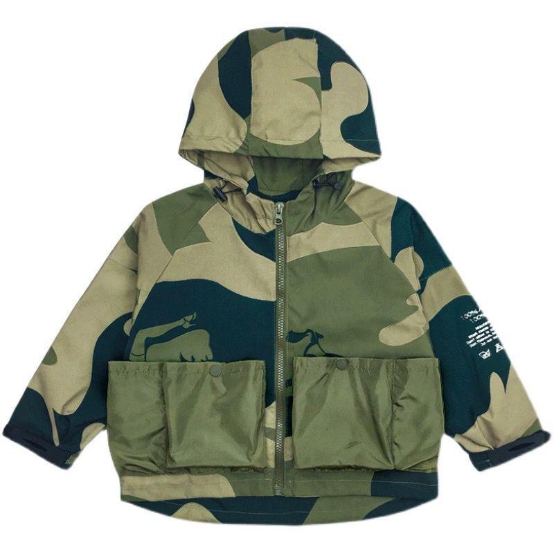 2025 Boys' Camouflage Windbreaker: Spring/Autumn Street Style