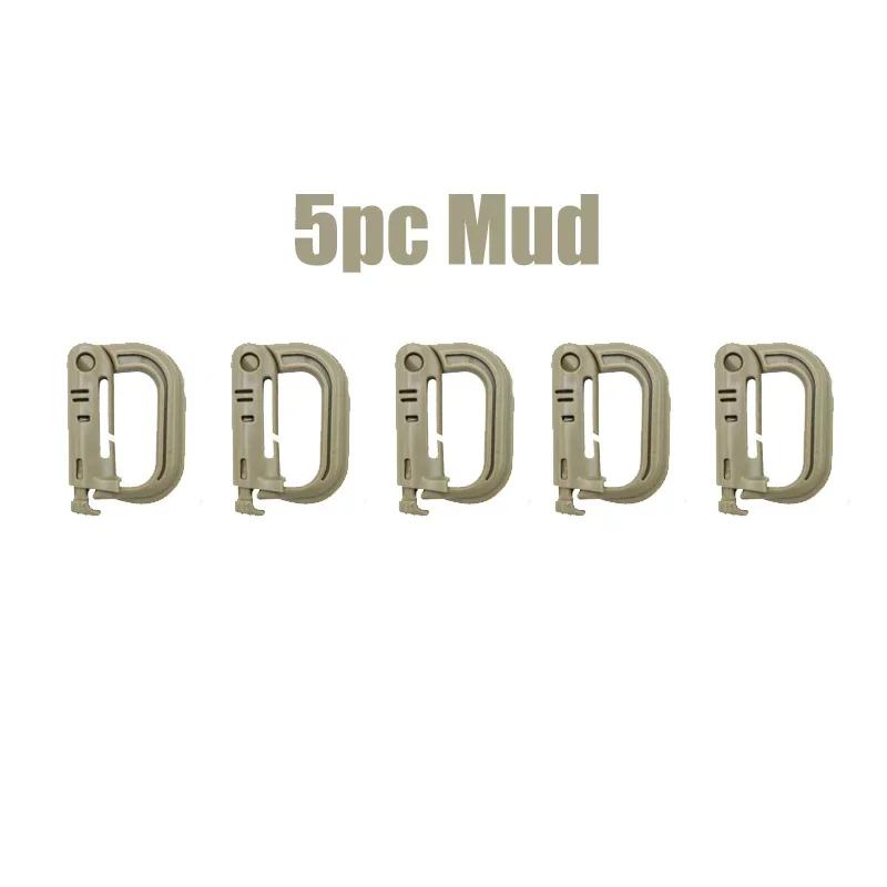 5PCS Portable Outdoor Hiking Buckle Tactical Suspension Buckle Press Switch Multi-Purpose Outdoor Hiking Camping Equipment