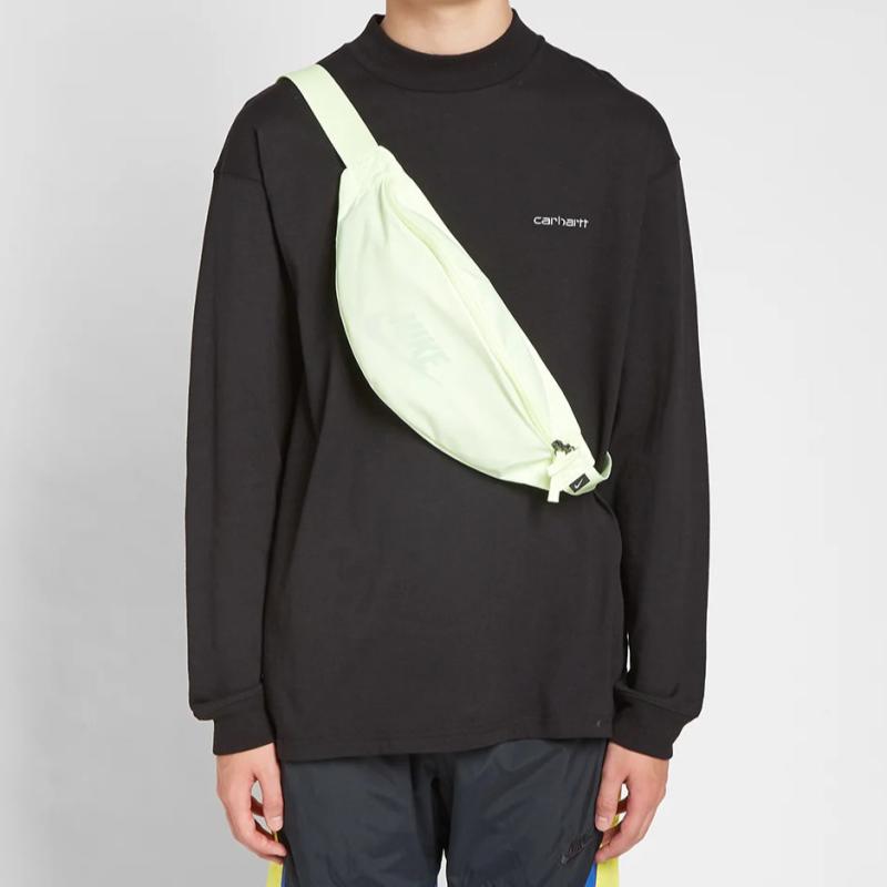 Nike Heritage Polyester Crossbody Bag, Sling Bag, Fanny Pack Regular Unisex Turquoise Casual BA5750-701