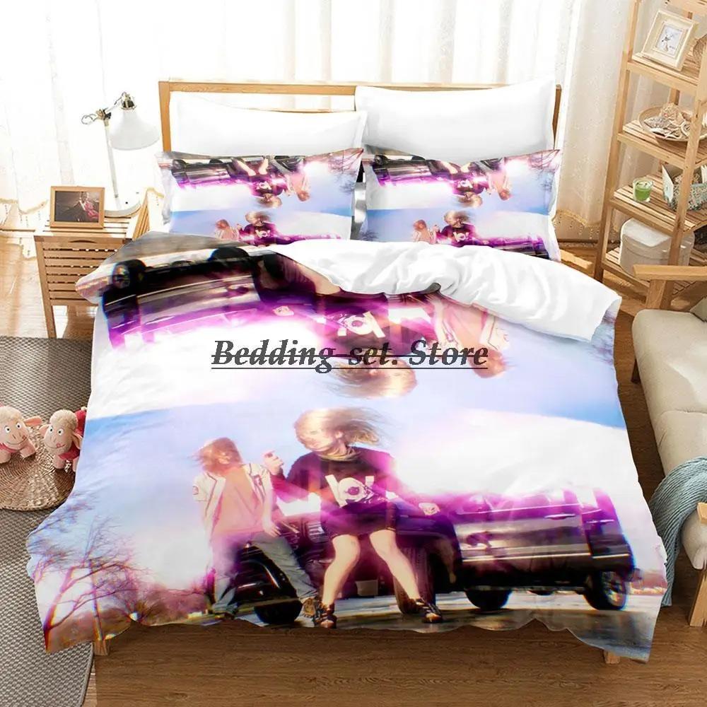 Conjunto de Cama 100 Gecs Solteiro Twin Completo Queen King Size Conjunto de Cama Aldulto Criança Quarto Conjuntos de Capa de Edredom Estampa 3D Conjunto de Lençol de Cama Anime