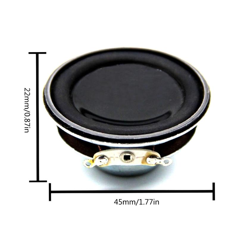 45mm 4Ohm 5W Portable Speaker Full-Ranges Multimedias Speaker Metal Speaker 45mm Internal Magnetic Speaker for Home DIY