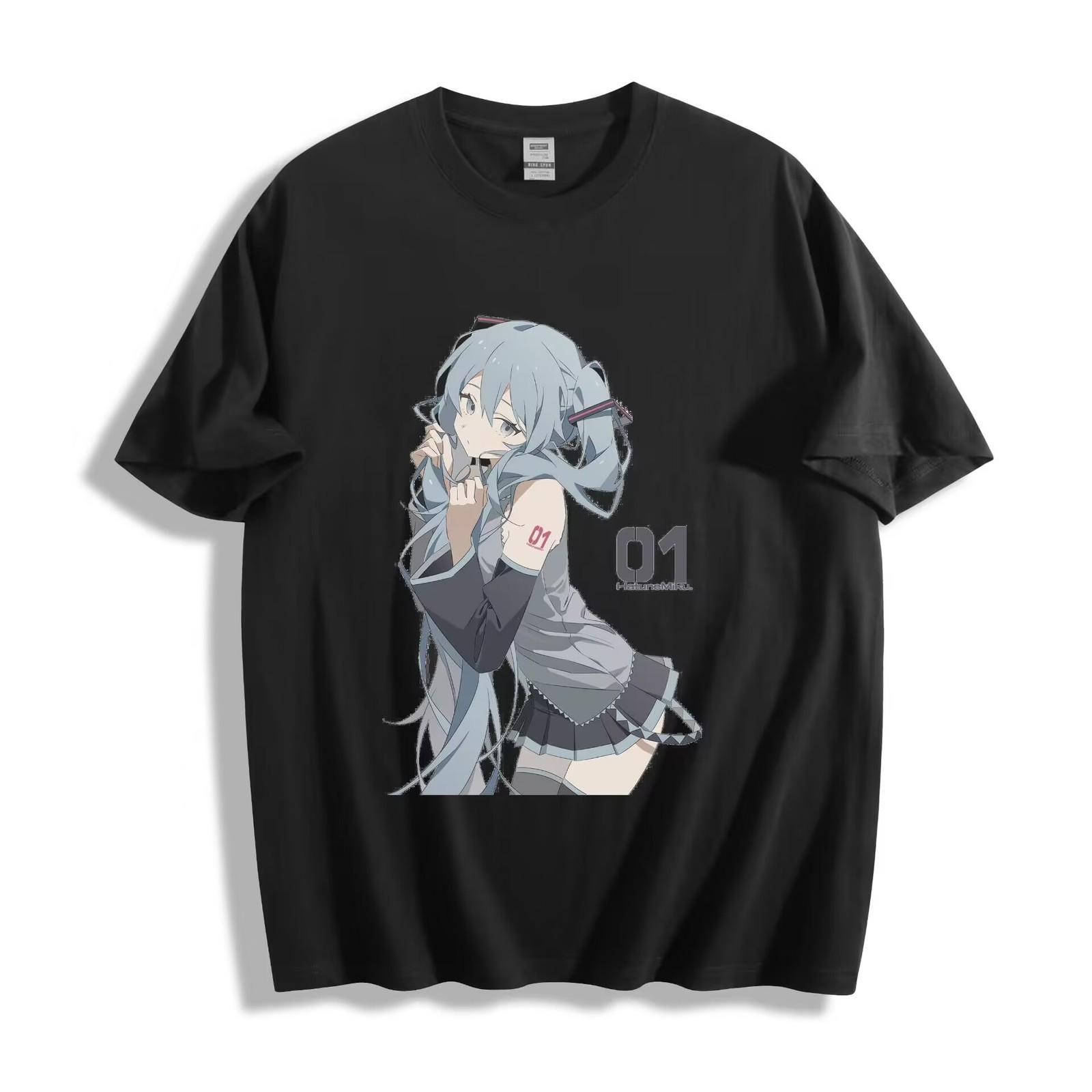 Hatsune Miku Stylish Pose T-Shirt Mens Womens Tees Top - Iconic Vocaloid Unisex Tee L