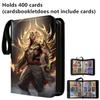 400pcs/900pcs Card Album Book Folder 4/9 Card Slots Collections Zipper Double Pocket Zipper Card Binder Holder