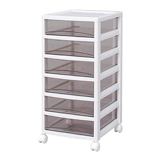 Iris Ohyama Super Clear Chest White/Clear Brown SCE-600