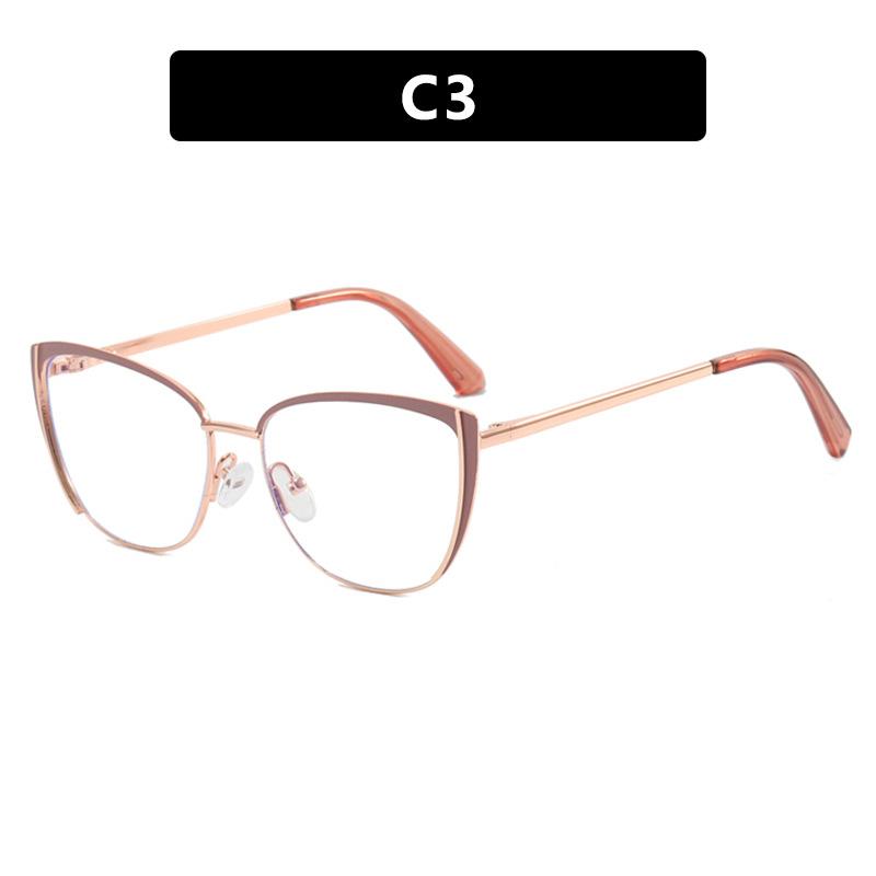Retro Metal Cat Eye Glasses New Fashion Clear Lenses Prescription Short Sight Eyewear 0 -0.5 -1 -1.25 -1.5 -1.75 -2.0 To -6