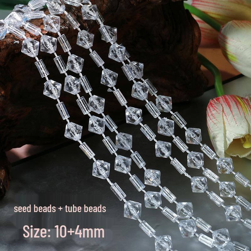 Crystal Beaded Door Curtain & Wedding Aisle Decor with Acrylic String